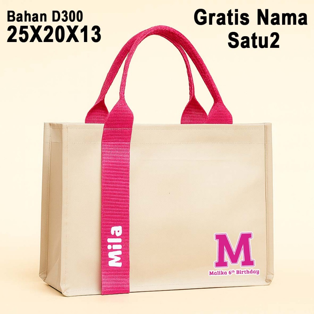 

Tas Hampers Bingkisan Ulang Tahun Anak Custom Nama Bahan D300