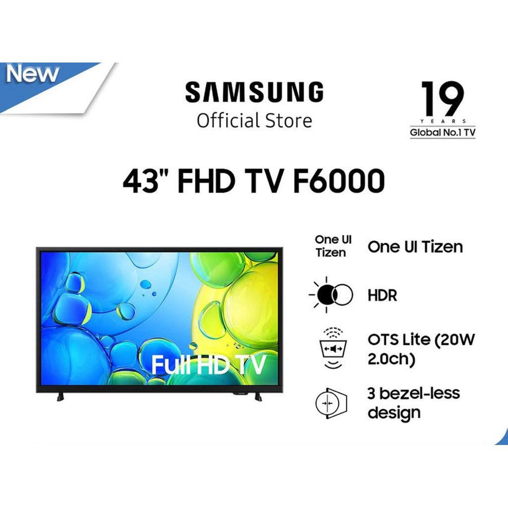 LED Samsung 43 inch Smart THV Digital TV FULL HD 43F600 F600 43 N5001 N5003 43N5001 43N5003 UA43N500