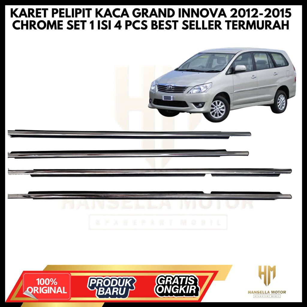 Karet Pelipit Kaca Grand Innova 2012-2015 Crum set 4 pintu Original best seller
