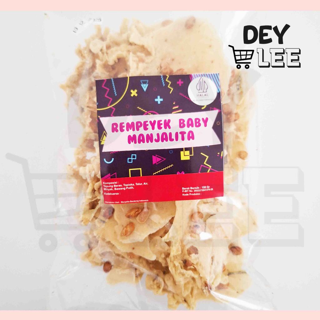 

Rempeyek Baby Manjalita 150gr Kasreng ALL VARIANT Keripik Cemilan Halal Bandung