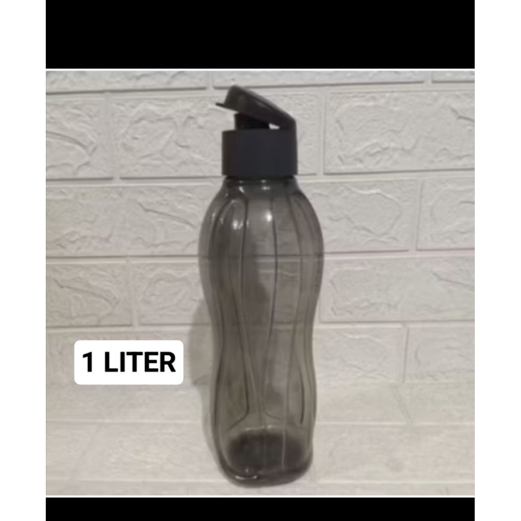 Botol minum Eco Tupperware 1 liter tutup fliptop  eceran 1 pcs
