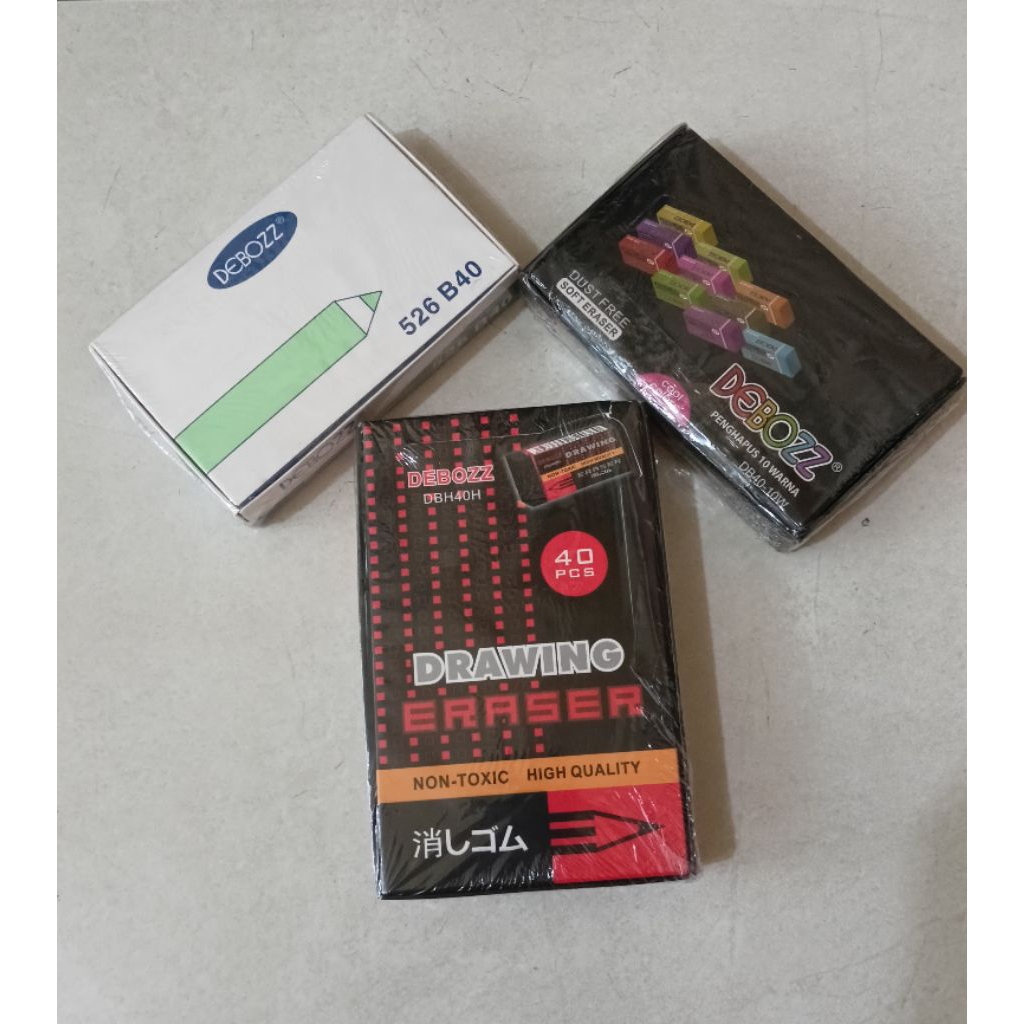 

ERASER/PENGHAPUS PENSIL DEBOZ DBH-40H ( 40pcs )