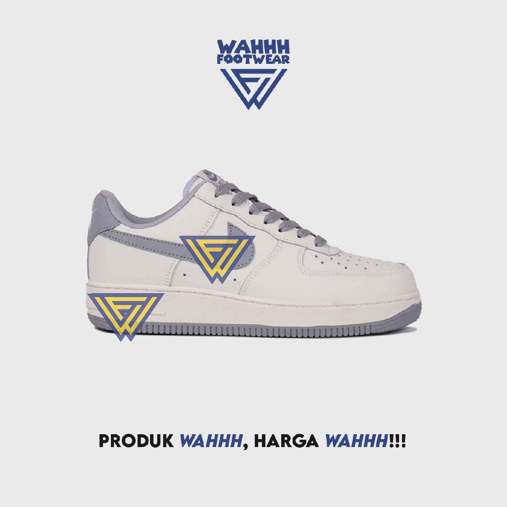 Sepatu NK Air Force 1 - Beige Grey