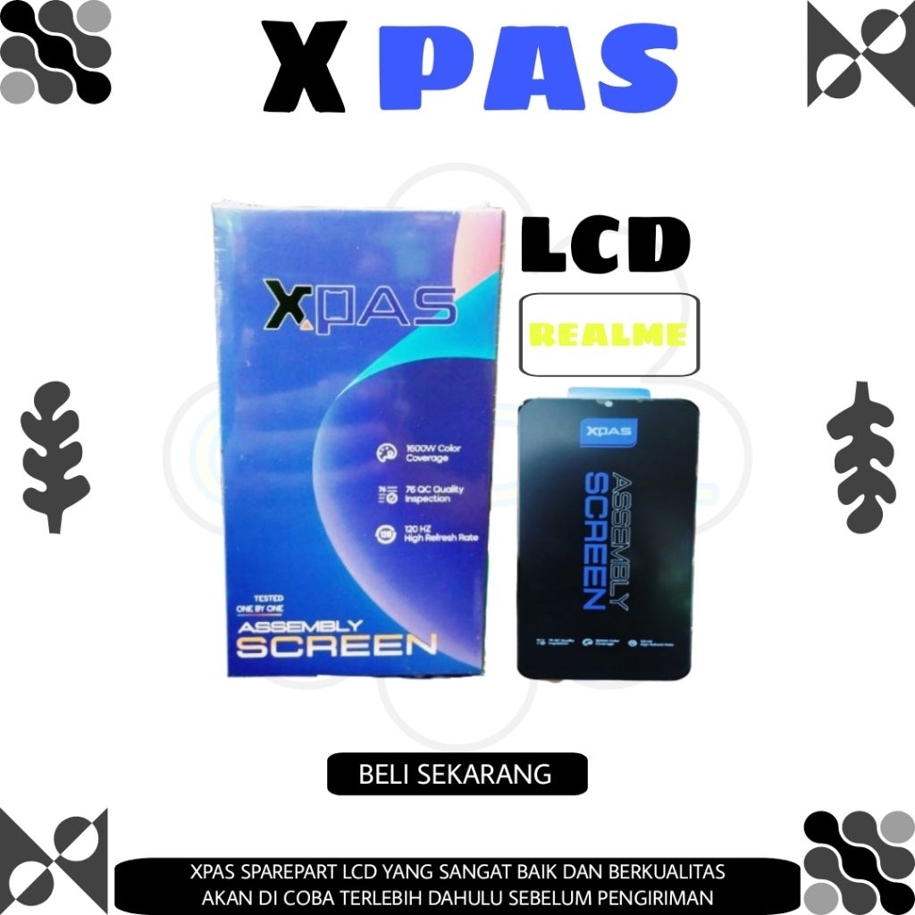 XPAS LCD TOUCHSCREEN ORIGINAL UNTUK REALME C3/RE 5/C11/C15/C12/RE 3/C1/RE 2/C20/C21/C11 2021/C21Y/C2