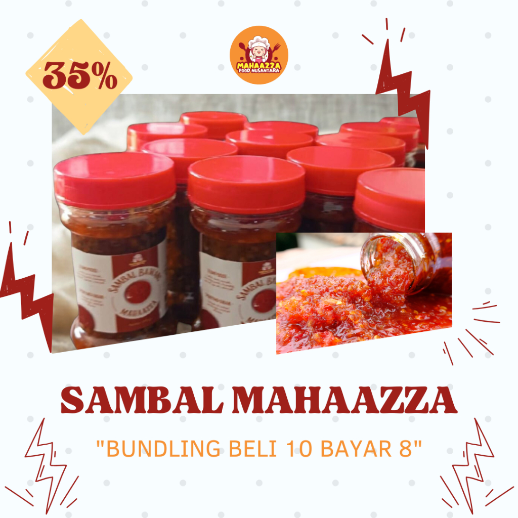 

Special Bundle Beli 10 Bayar 8 Sambal Mahaazza Food Nusantara