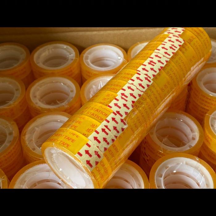 

(1slop=12pcs) Isolasi Kecil Stationery 1/2 inch x 25yard - 25 Yard