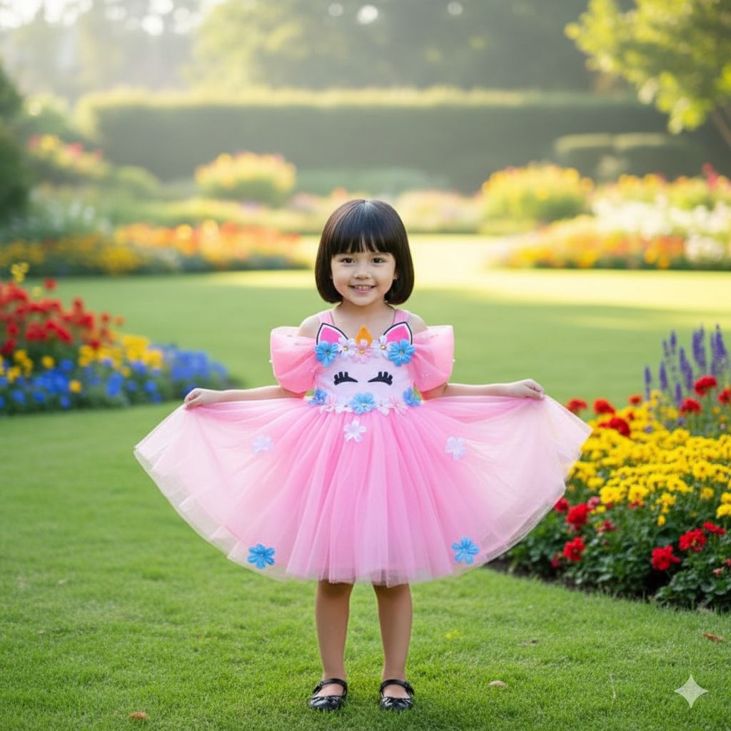 DRESS ANAK UNICORN DRESS KUDAPONI DRESS UNICORN MEKAR BAJU UNICORN ANAK