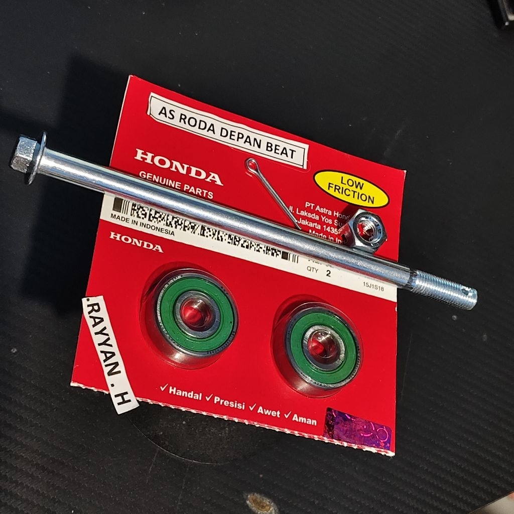 AS RODA DEPAN BEAT SCOOPY AS RODA+BEARING