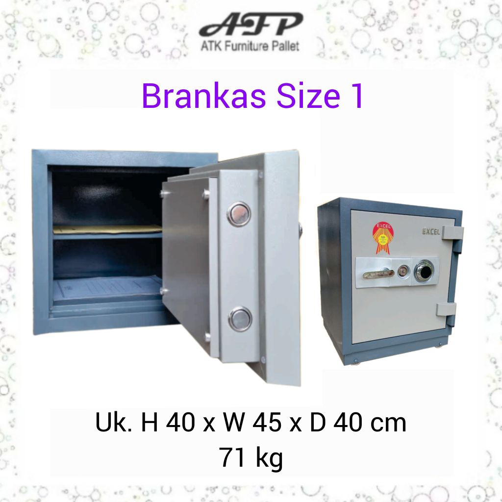 Brankas Size 1 ukuran 40 x 45 x 40 cm