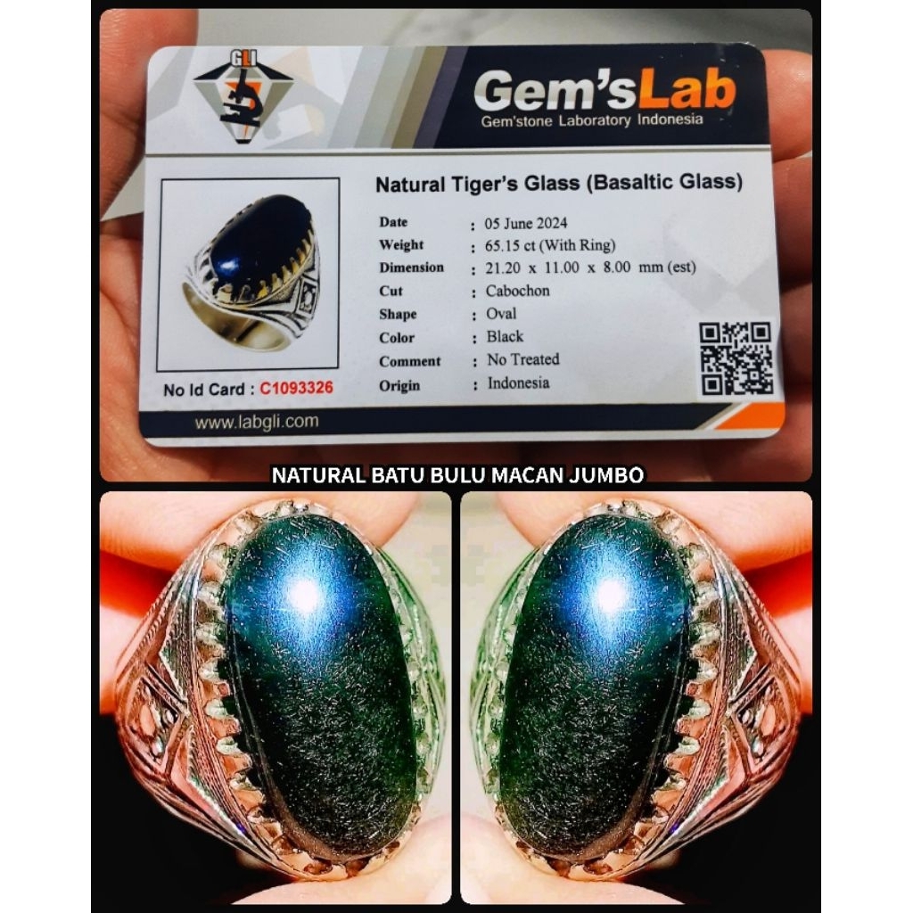 natural batu bulu macan lumajang asli super jumbo