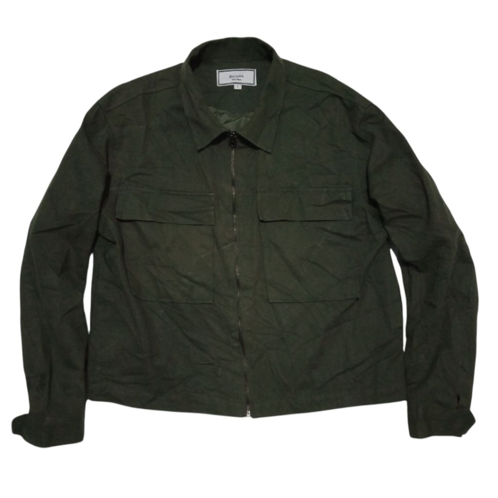 BECOME MIL:RON BOXY Canvas Big Pocket Jacket