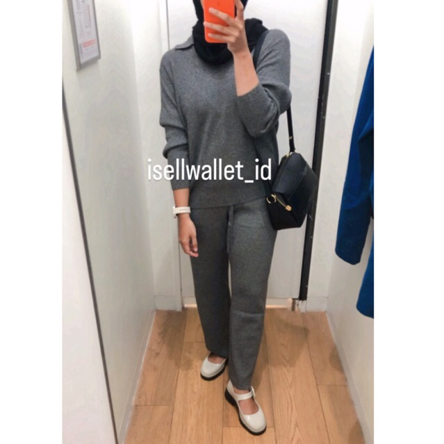 JASTIP UNIQLO ORIGINAL 100% Washable Knit Ribbed Pants (Matching Set)