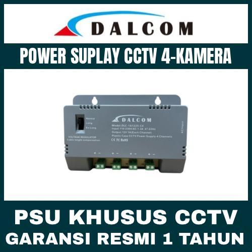 POWER SUPPLY CCTV DALCOM 4 CHANNEL PSU