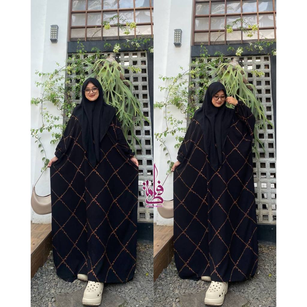 Gamis Kaftan Abaya Dayli Adiba Rayon Premium Motif Arab Koran