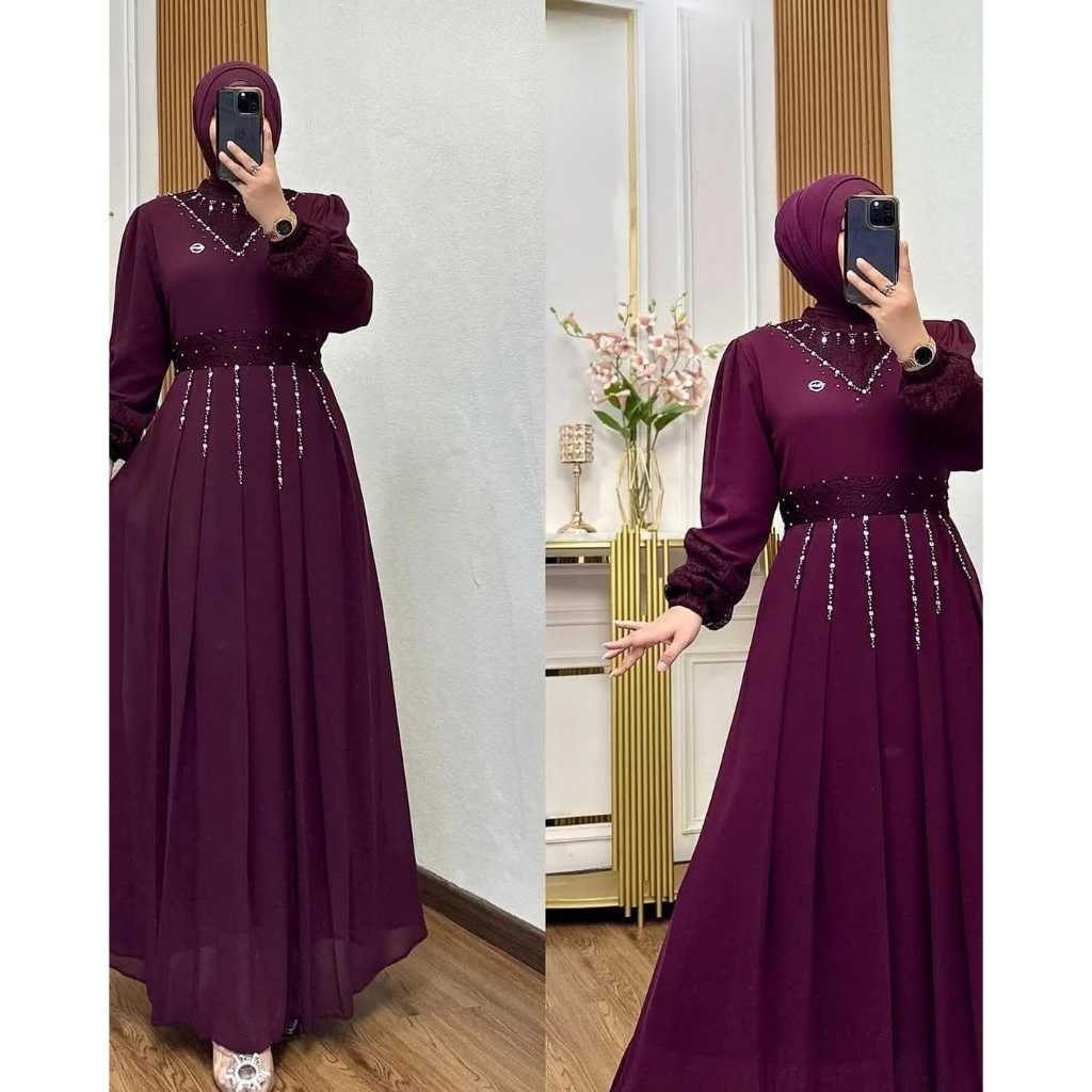Terbaru2026 Abayaa Pakean Muslim Turkey Gamiss Abaya Lebaran Terbaru 2026 Jumbp Dress Premium Gamis 