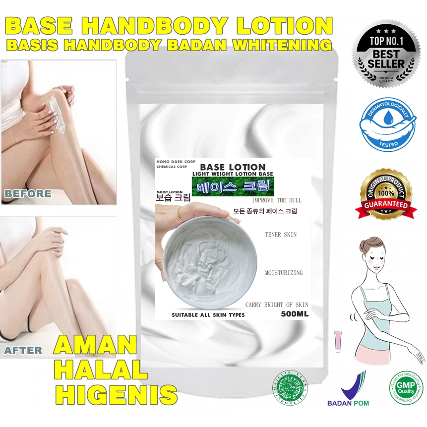 BASE LOTION HB BASIS LOTION HB SUPER PEMUTIH BAHAN DASAR HANDBODY IMPORT KOREA MEREK HONG DAEK CHUN 