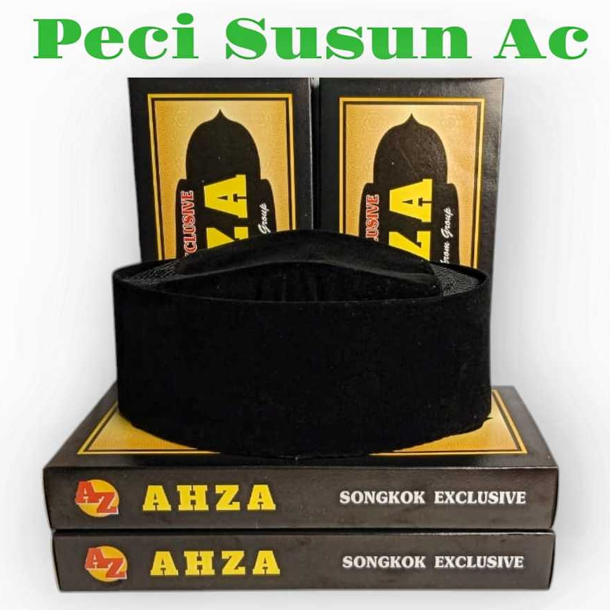 PECI SONGKOK KOPIAH NASIONAL SUSUN HITAM PECI ANAK PECI DEWASA