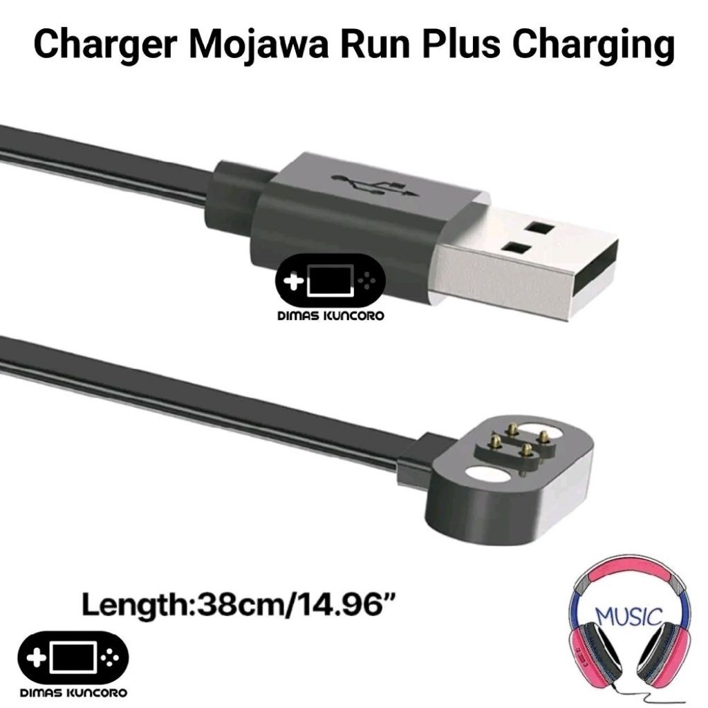 Charger Mojawa Run PLUS Charging kabel usb bone conduction sport headphone MURAH
