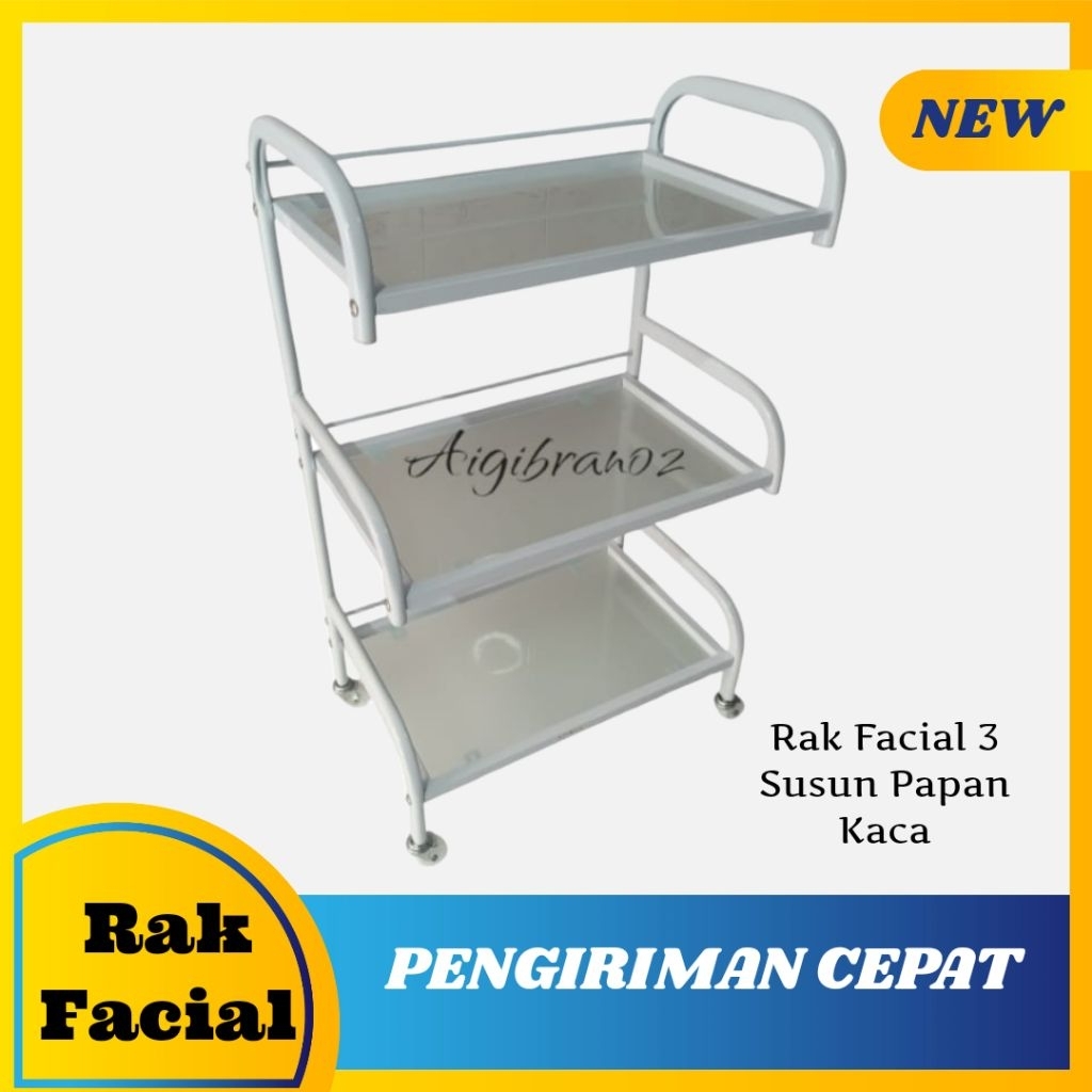 Trolly Facial Rak Facial Dorong Rak Salon