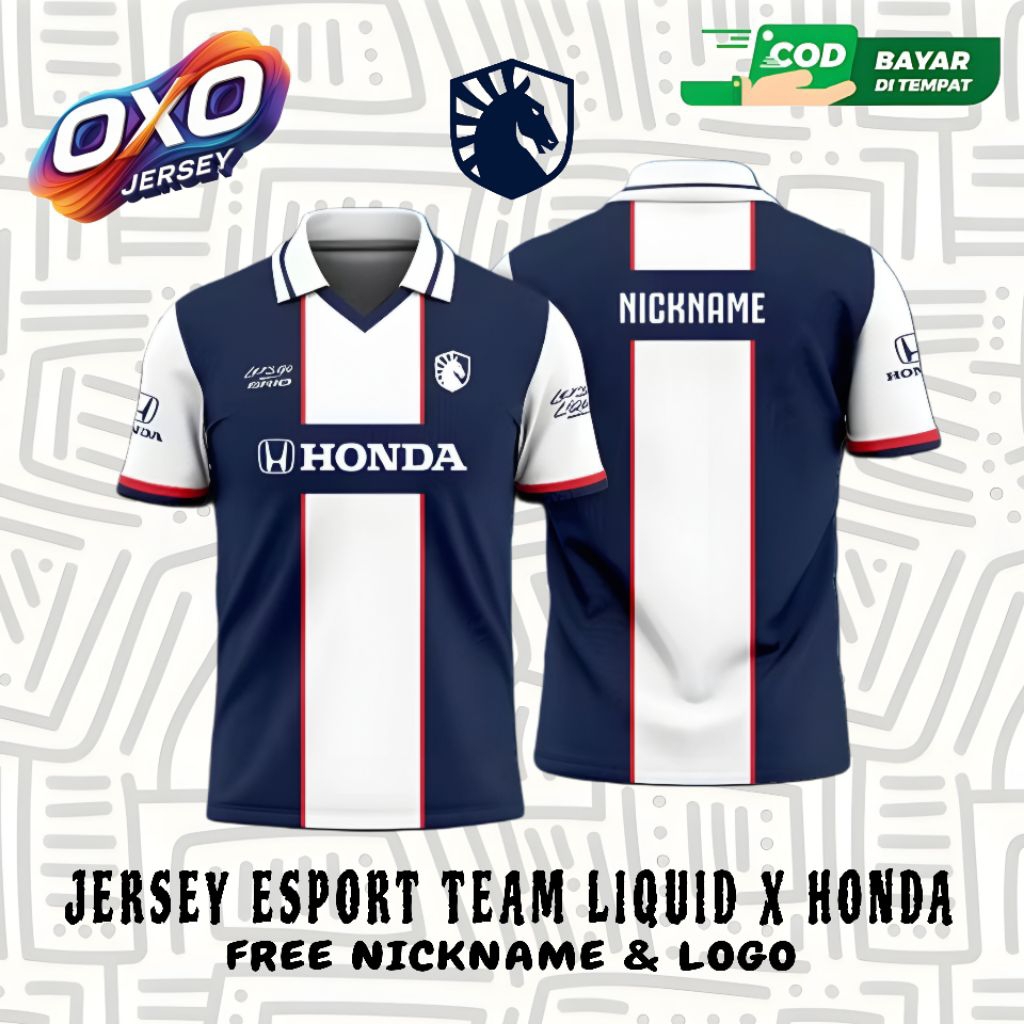 JERSEY ESPORT LIQUID X HONDA FREE NICKNAME