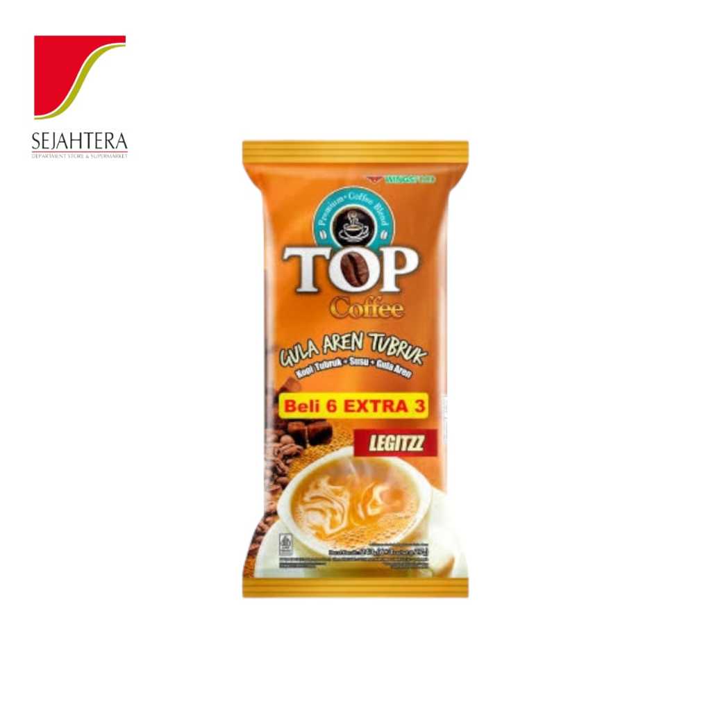 

TOP Kopi Gula Aren 3in1 Kopi Instan 22gr (1 Pak Isi 6 Sachet)