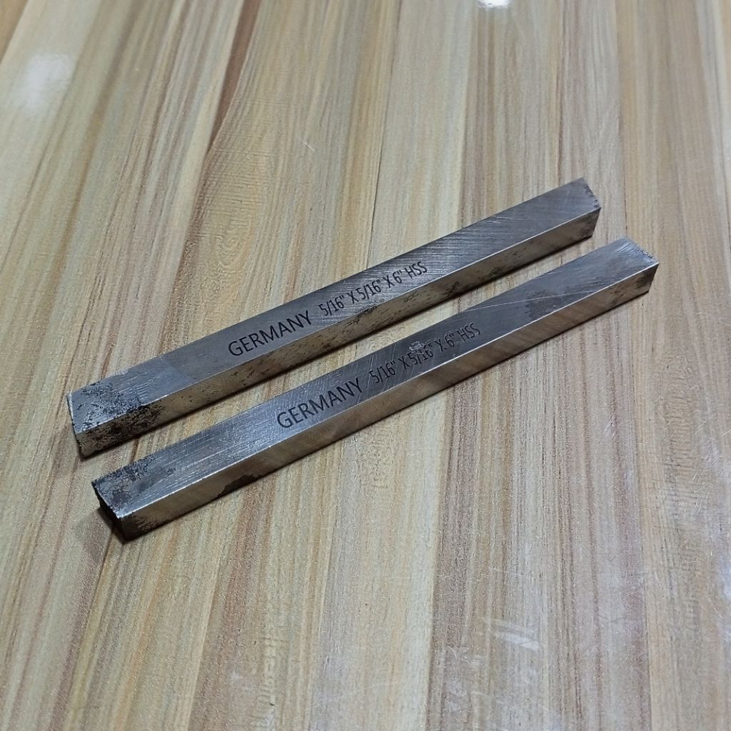 Pahat HSS 5/16"×5/16"×6" German Mata Pisau Bubut HSS kotak 5/16 × 5/16 x 6 Bekas