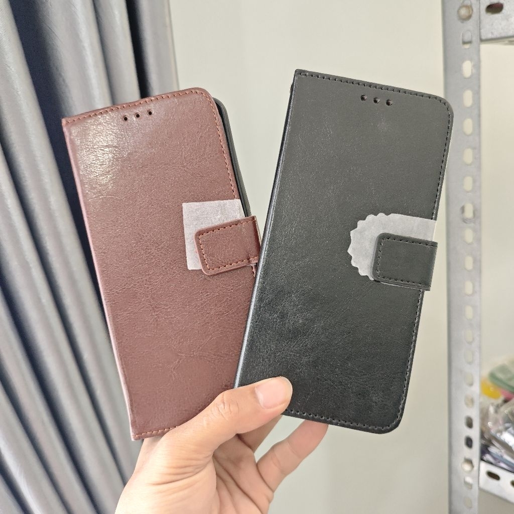 CASING DOMPET LIPAT KULIT TECNO POVA 4 / POVA 4 PRO