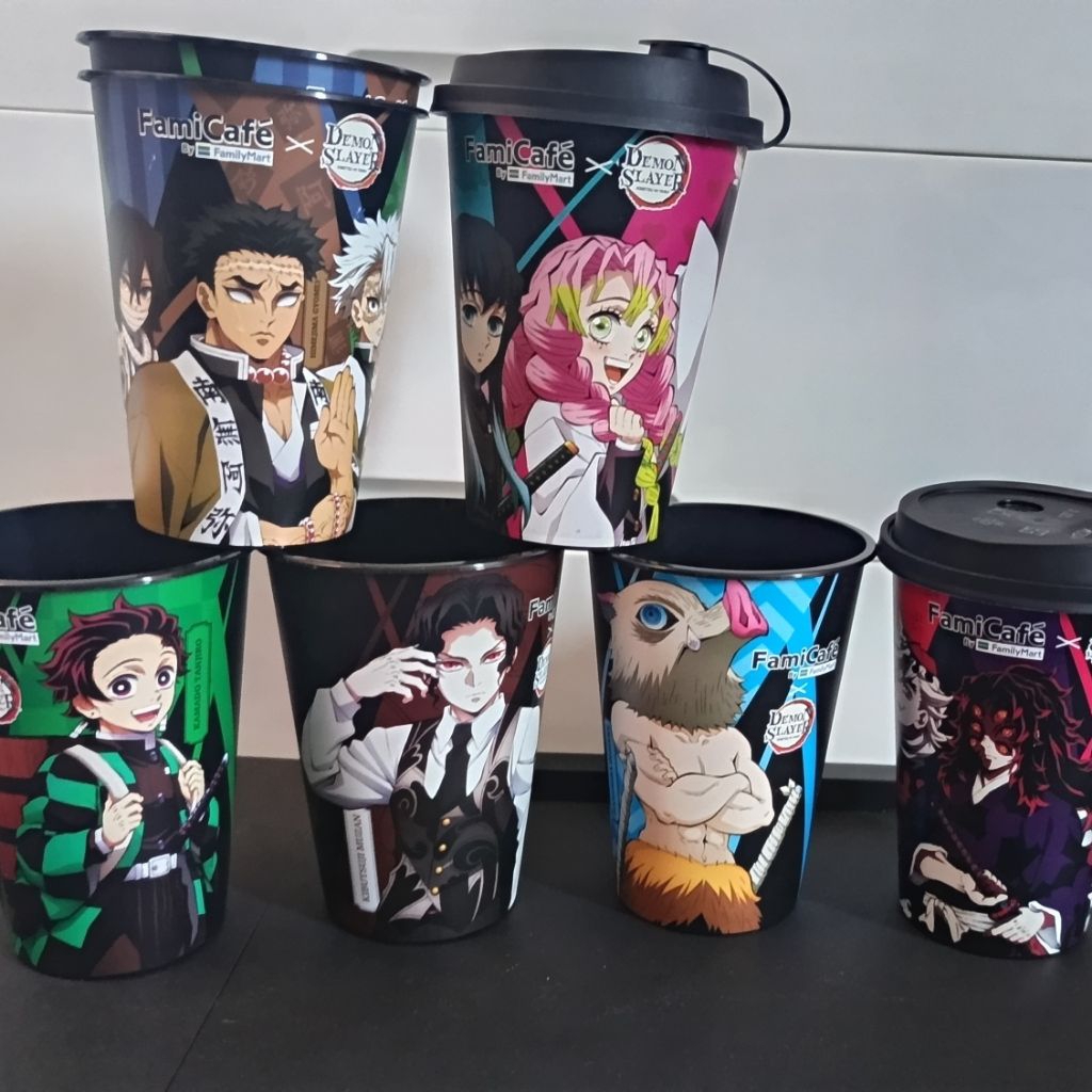 Kimetsu no Yaiba - Cup Nezuko, Giyu Shinobu, Muichiro Mitsuri, Demon, Zenitsu, Muzan(Family Mart) De