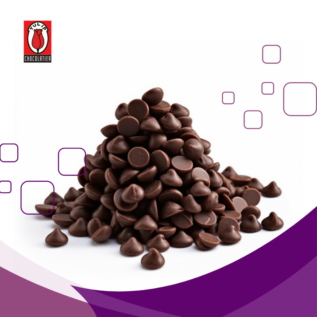 

Tulip Compound Chocolate Chips /Cokelat Chocochips/Chocolate Choco Chips 100 / 250 / 500 gr