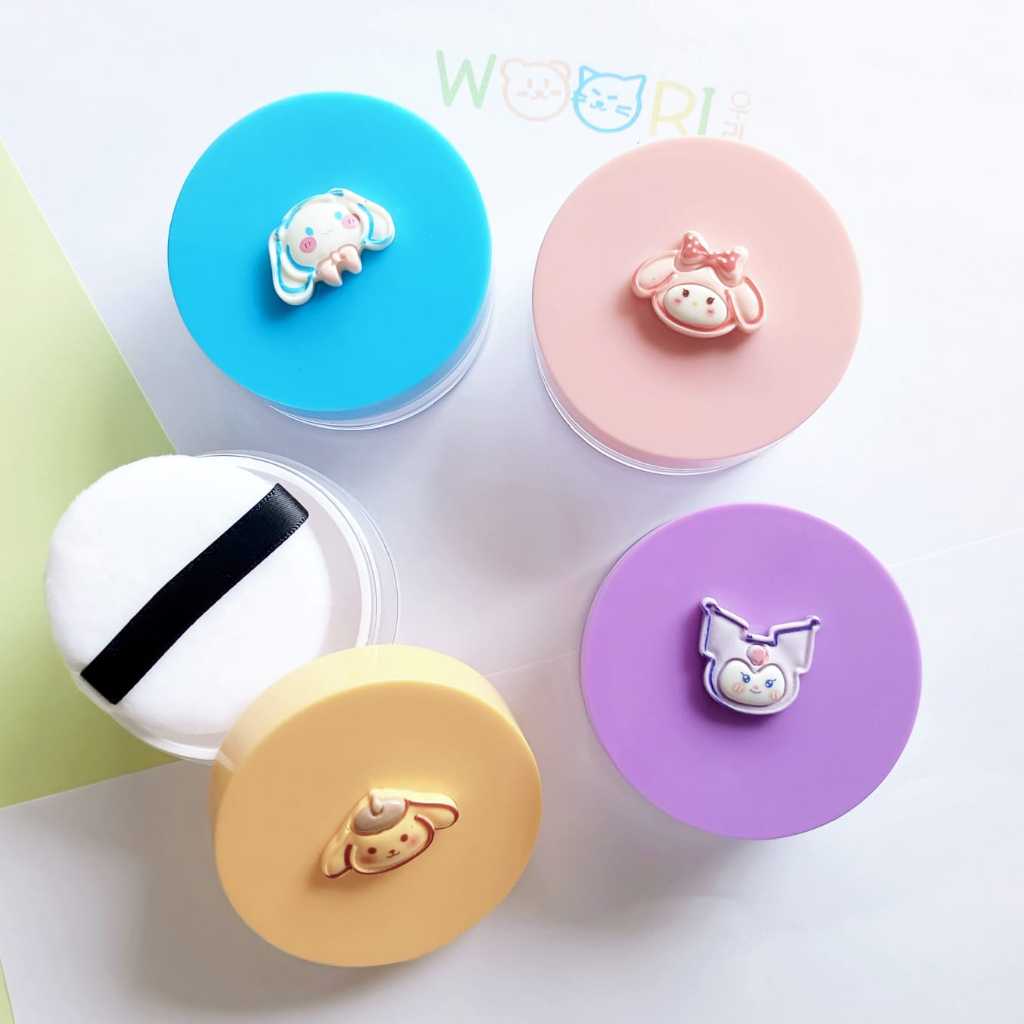 POT BEDAK TABUR 15gr Dengan Spon / Pot Bedak Travel Lucu / Pot Bedak Lucu