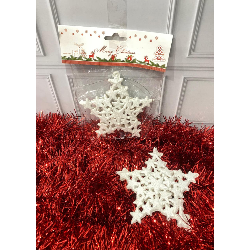 GALAXYFLORIST HIASAN NATAL DEKORASI NATAL WHITE DECORATION POHON NATAL MAKASSAR