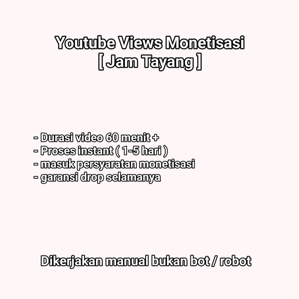 Viewers untuk monetisasi youtube (jt)