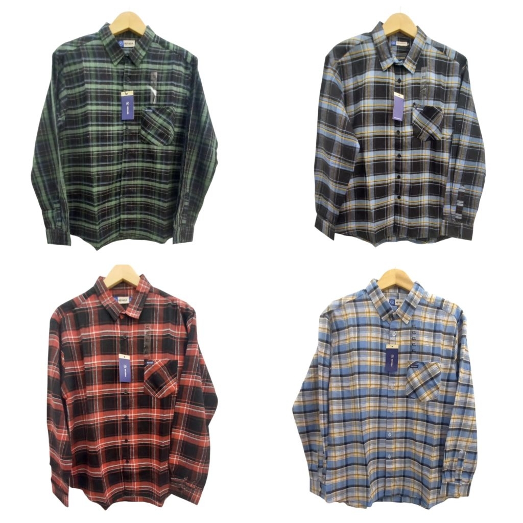 Kemeja kotak2 Nevada Pria