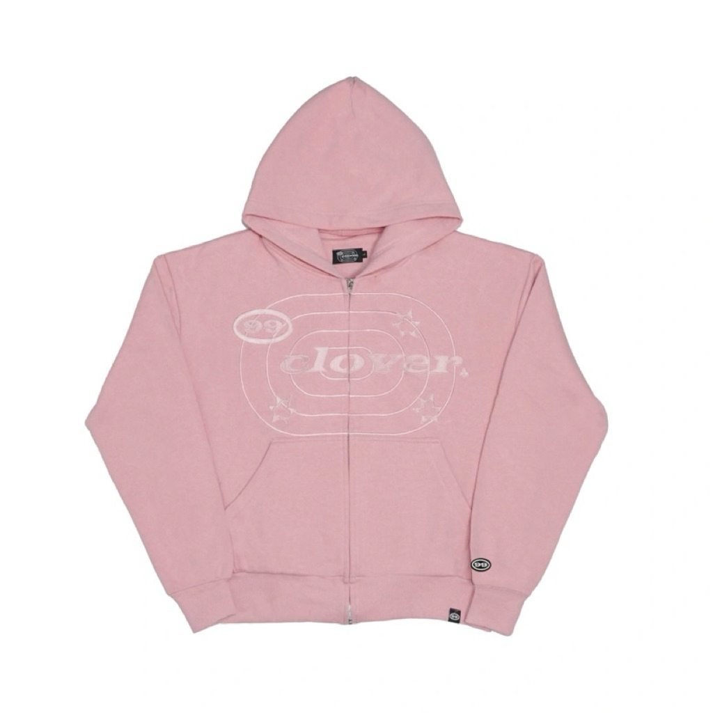 99 CLOVER PINK "EASY" ZIP-UP