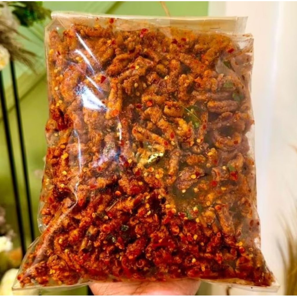 

USUS AYAM CRISPY PESDAS DAUN JERUK KEMASAN 500GRAM