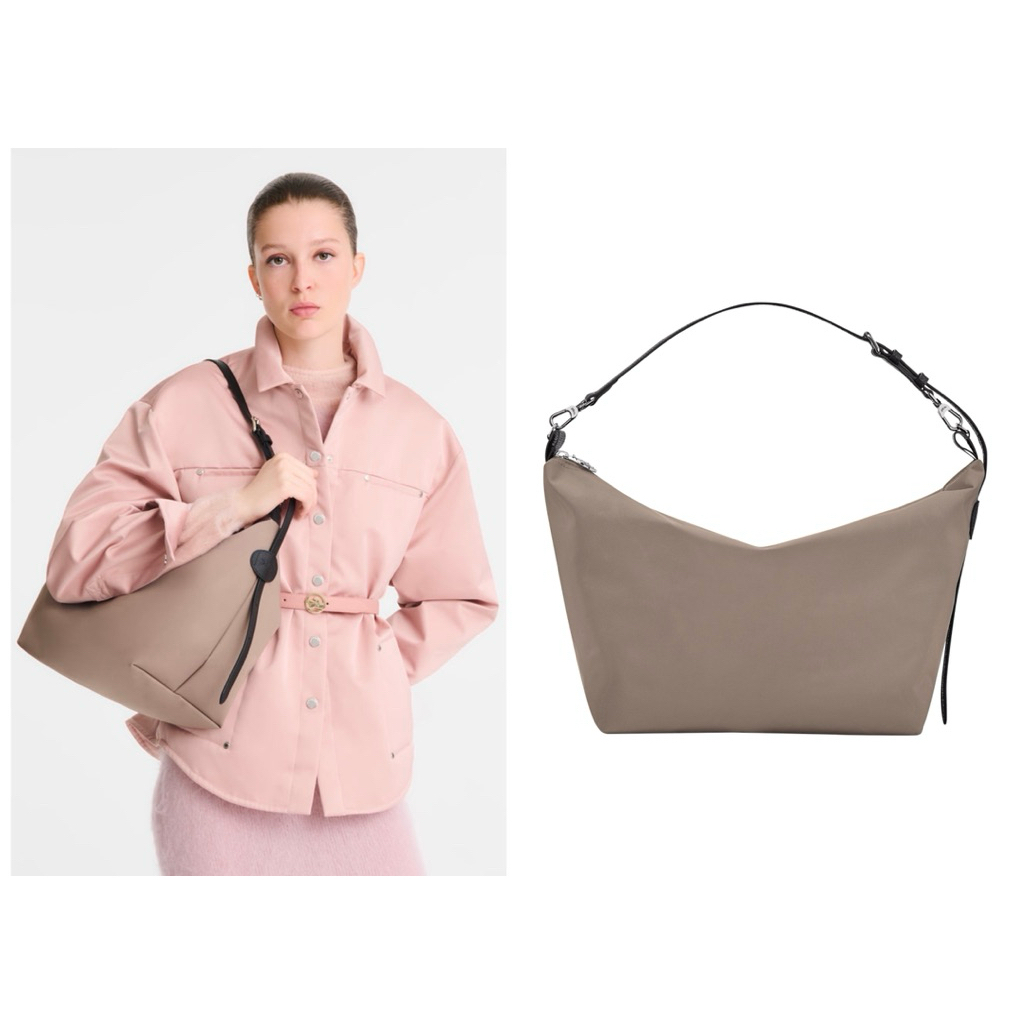 tas wanita hobo bag/tas lc le slouchy hobo bag Mink