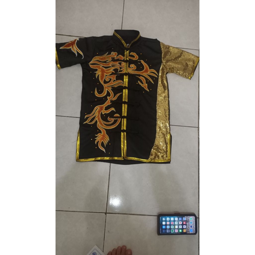 wushu bordir phoenix plus squin