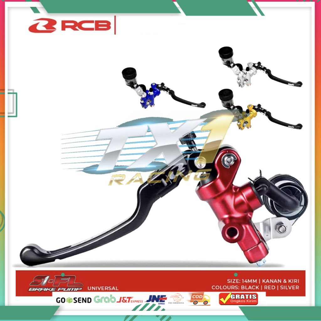 Master rem RCB S1 FL Original Universal Kanan Kiri 17mm 15mm 14mm kopling semua motor