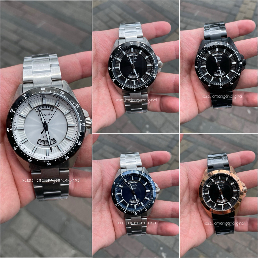 Jam Tangan Alexandre Christie AC 6678 Original Pria