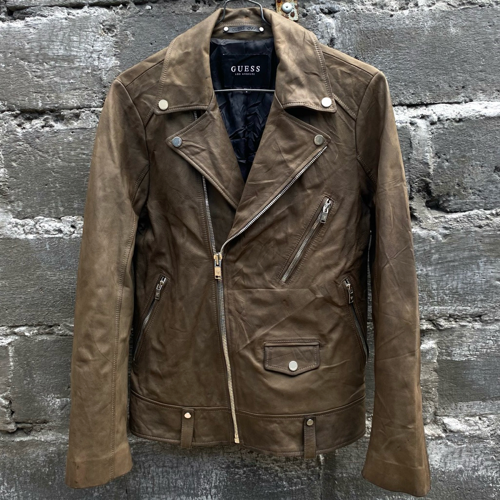 Guess ramones leather jacket