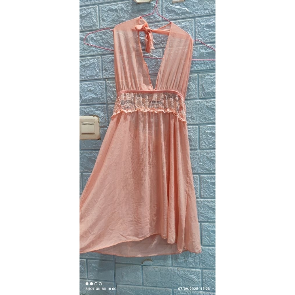 6 PCS PRELOVED LINGERIE SEXY, BAJU TIDUR SEKSI, BAJU TIDUR SATIN, LINGERI