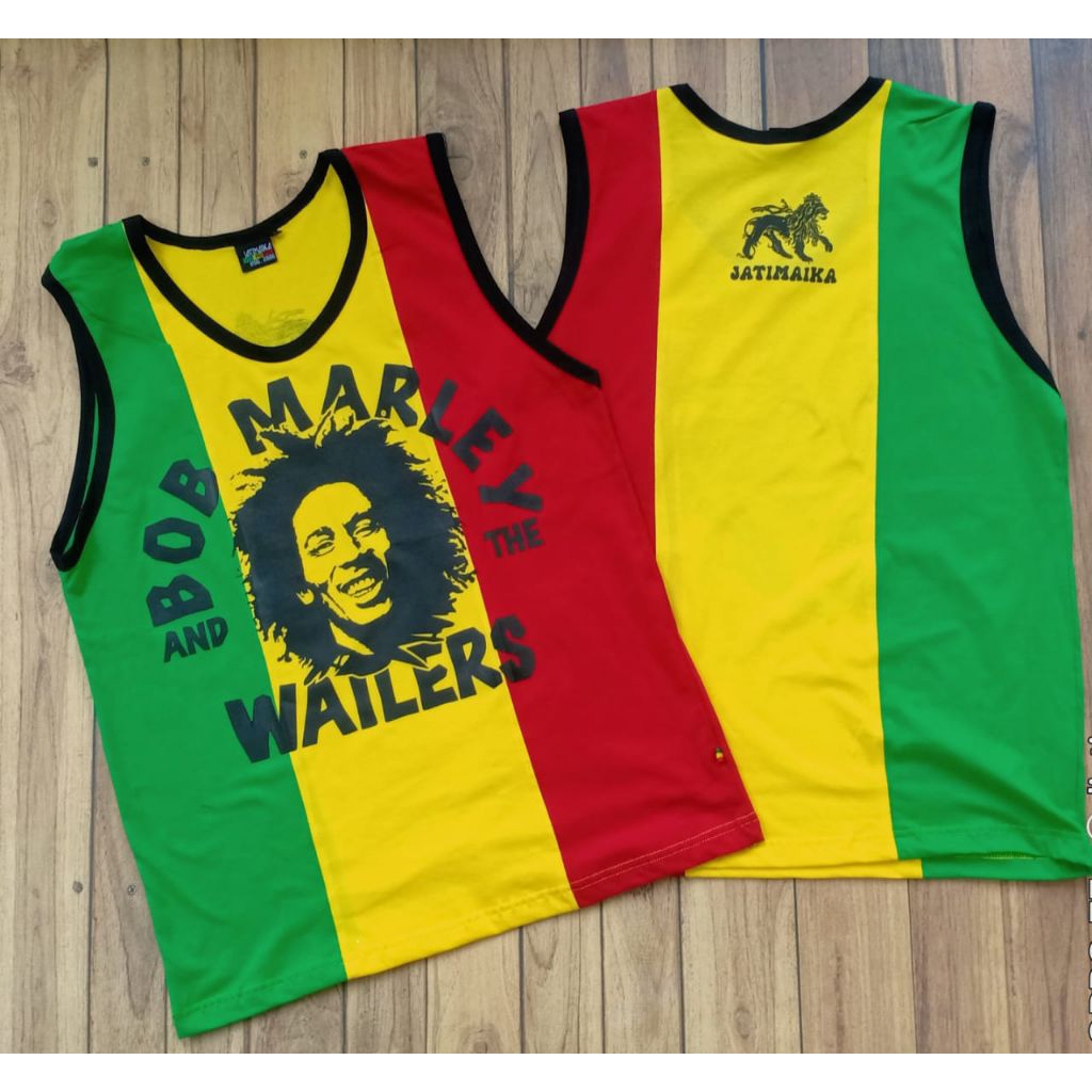 ONELOVE SHOP singlet rasta bob marley and the wailers tanktop reggae lekbong jamaica aksesoris rege