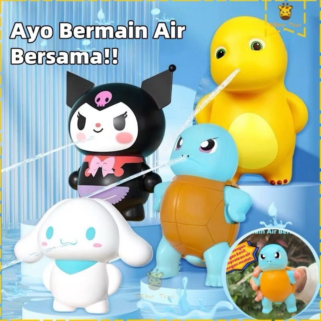 MAINAN TEMBAK PISTOL AIR KUROMI NAILONG KARAKTER / MAINAN ANAK VIRAL PISTOL AIR