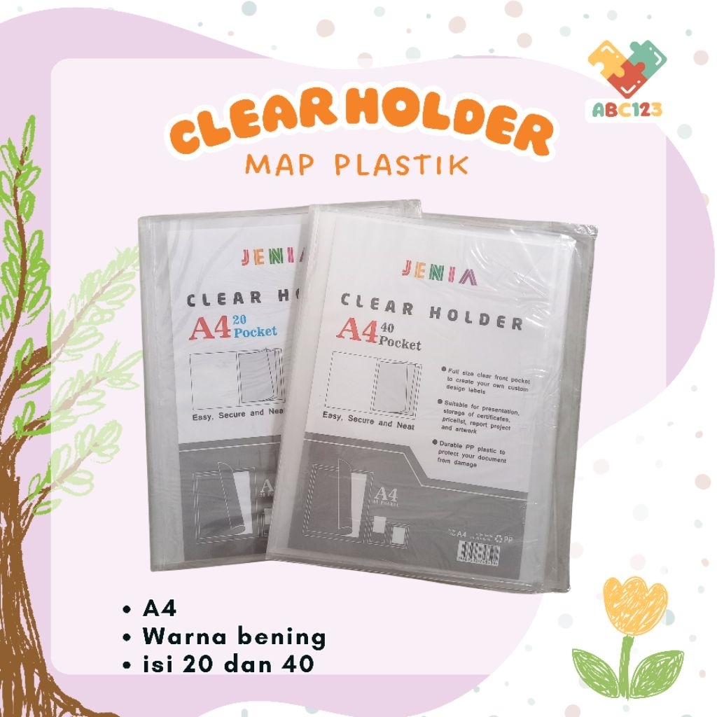 

Clear Holder/ Map plastik
