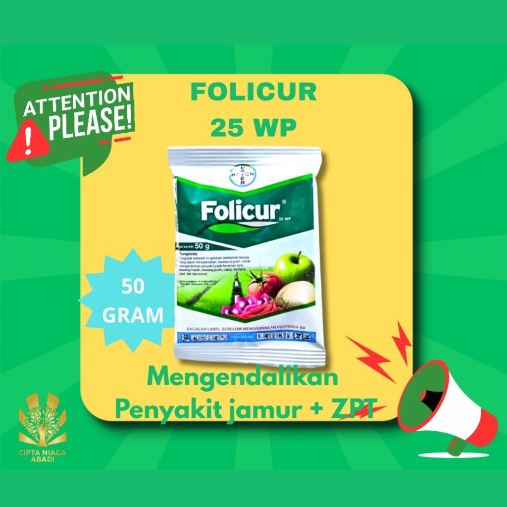 Fungisida FOLICUR 25 WP, 50 Gram