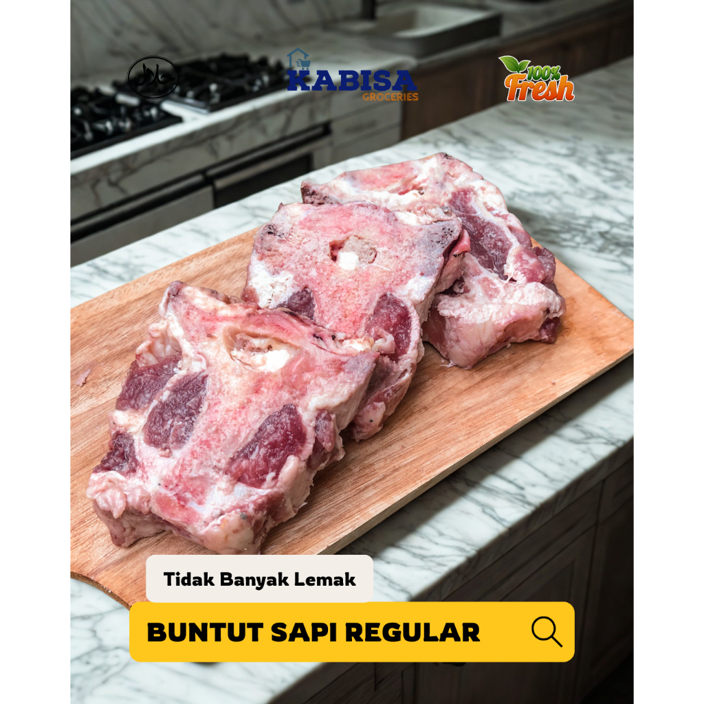 

buntut sapi 1 kg Daging Meat Food segar Potongan Relugar Semua Fresh Baru