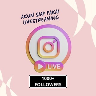AKUN IG SIAP PAKAI | FOLLOWERS 1K–7K+ | LIVE ON & FULL FITUR