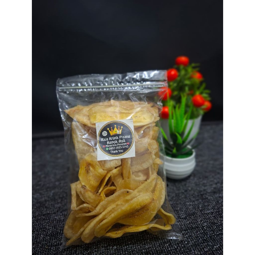 

Keripik Pisang Kepok Asli 200 gr