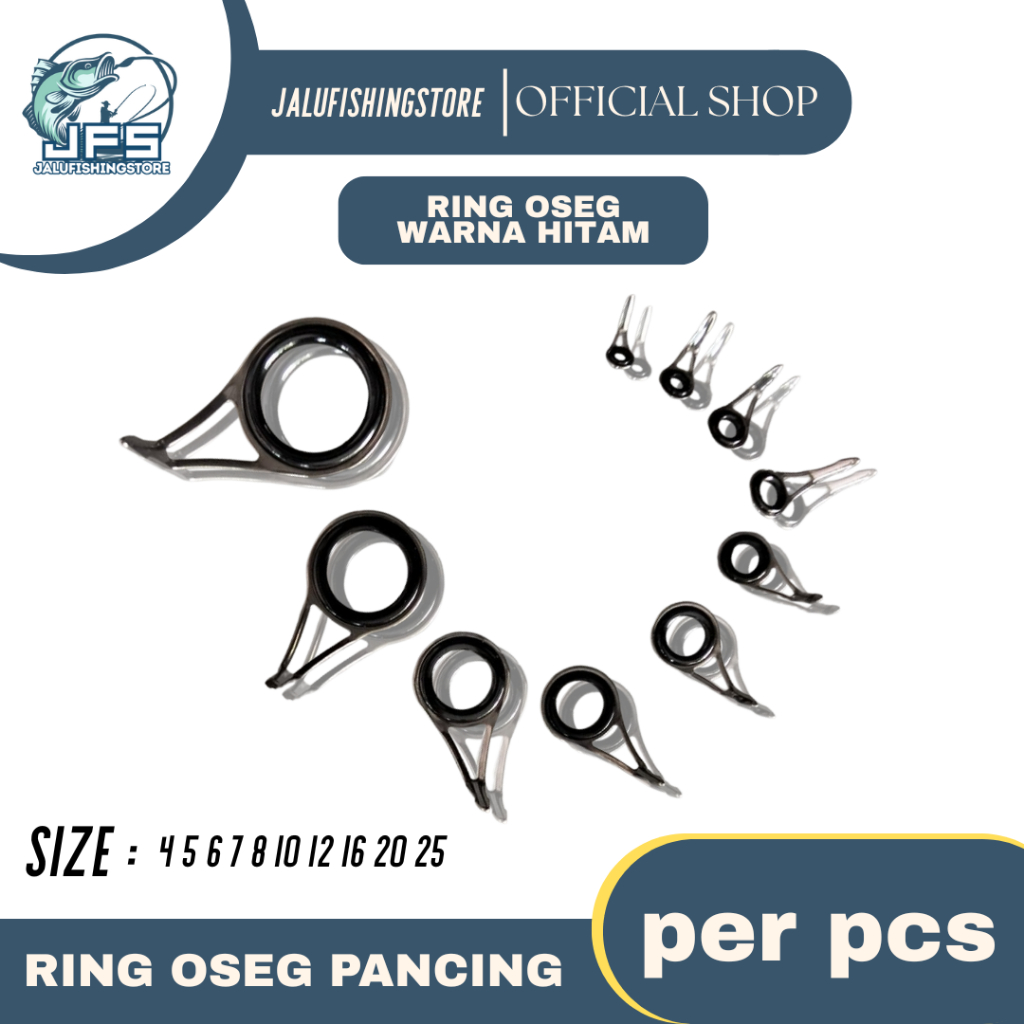 Ring Oseg Guide -  Joran Pancing |Kuat - Presisi - Anti Karat | Custom Joran | Ukuran 4 - 25