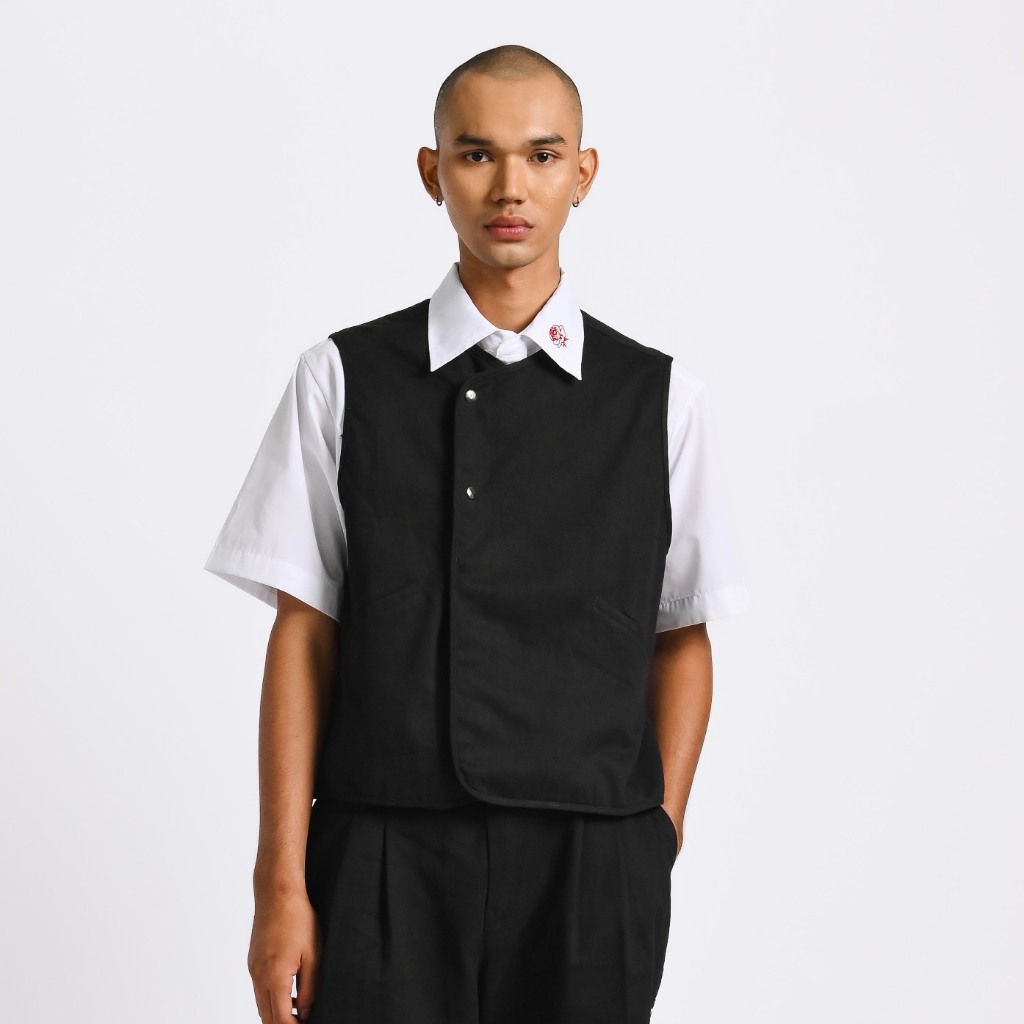 Oxford Society Centreline Vest Black